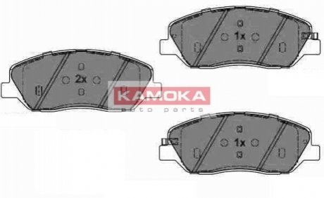 Комплект гальмівних колодок, дискове гальмо KAMOKA JQ1018222 (фото 1)