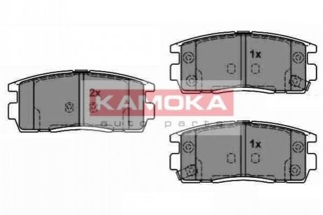 Комплект тормозных колодок, дисковый тормоз KAMOKA JQ1018370 (фото 1)