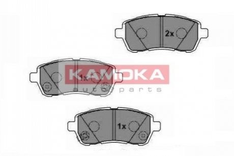 Комплект тормозных колодок, дисковый тормоз KAMOKA JQ1018454 (фото 1)