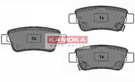 Комплект тормозных колодок, дисковый тормоз KAMOKA JQ1018466 (фото 1)