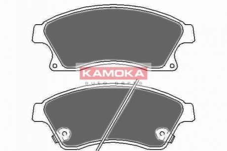 Комплект гальмівних колодок, дискове гальмо KAMOKA JQ1018524 (фото 1)