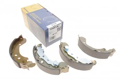 Колодки тормозные (задние) renault clio iii 05-/nissan note/tiida 07- (барабанные) (203x38) Kampol K-729