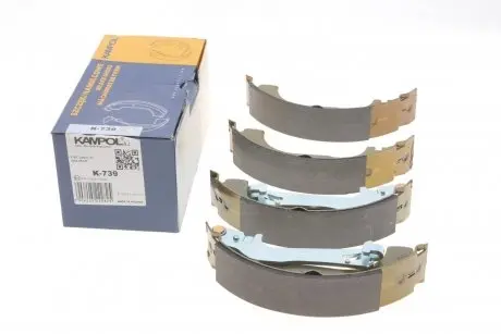 Колодки тормозные (задние) fiat doblo 01-/opel combo 12- (барабанные) (228.6x42) Kampol K-739