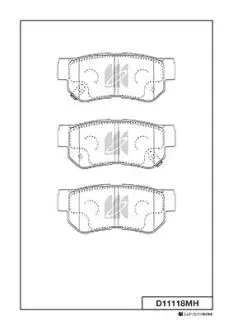 Колодки дискового тормоза KASHIYAMA D11118MH
