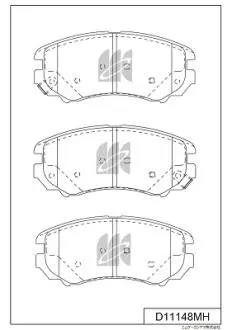 Тормозные колодки KASHIYAMA D11148MH