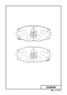 Гальмівні колодки. KASHIYAMA D2060M