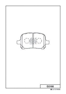 Колодки дискового гальма KASHIYAMA D2166