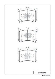 Гальмівні колодки KASHIYAMA D3066M
