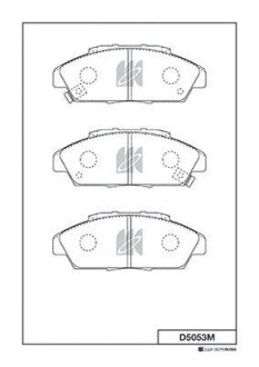 Тормозные колодки. KASHIYAMA D5053M