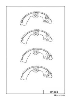 Комплект тормозных колодок KASHIYAMA K1204