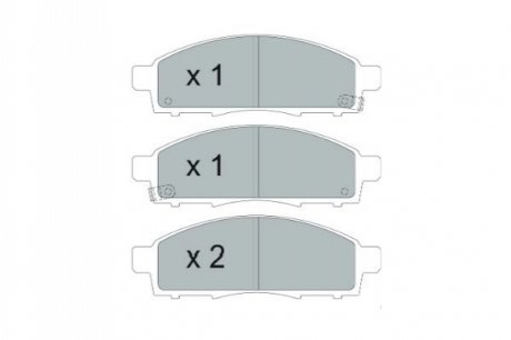 Гальмівні колодки (передні) nissan nv200 10- KAVO PARTS KBP-6599