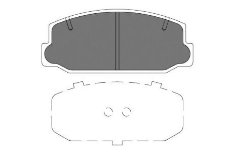 Комплект тормозных колодок, дисковый тормоз KAVO PARTS KBP-9126