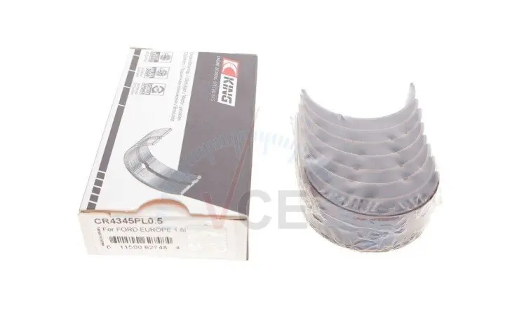 Фото 1 - Вкладыши шатунные ford transit connect 1.8 tdci 02-13 (+0.5) KING CR4345PL0.5 Вкладыши шатунные ford transit connect 1.8 tdci 02-13 (+0.5) KING CR4345PL0.5 (фото 1)