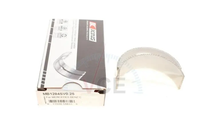 Фото 1 - Подшипник скольжения KING MB1284SV 0,25 Подшипник скольжения KING MB1284SV 0,25 (фото 1)