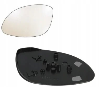 Скло дзеркала бічне Vectra (B) ліве, з випуклим майданчиком KLOKKERHOLM 5516543E