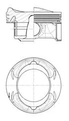 Поршень двигателя land rover 5.0 scv8 4x4 ø92,50 508 ps Kolbenschmidt 40104600