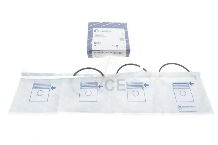 Фото 1 - Комплект поршневых колец Kolbenschmidt 800000810025 Комплект поршневых колец Kolbenschmidt 800000810025 (фото 1)