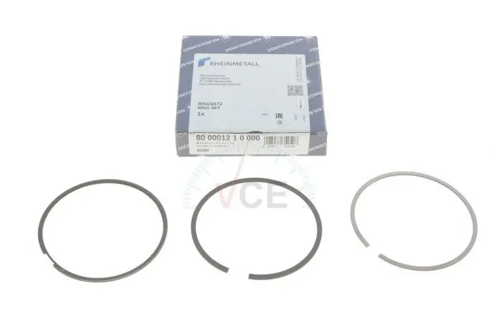 Кольцовые кольца STD на один поршень 2.0 8V vw VW Sharan 95-10,Transporter T5 03-15 Kolbenschmidt 800001210000 (фото 1)