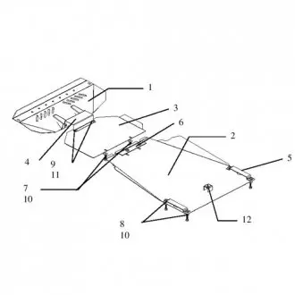Защита двигателя на SSАNG: Yong Kyron Kolchuga 1.0113.00