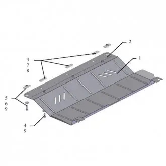 Защита двигателя на CITROEN: Jumpy III. FIAT: Scudo. PEUGEOT: Expert Kolchuga 1.0234.00