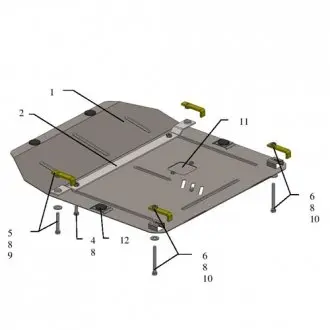 Защита двигателя на СHEVROLET: Cruze I J300, Orlando Kolchuga 1028800