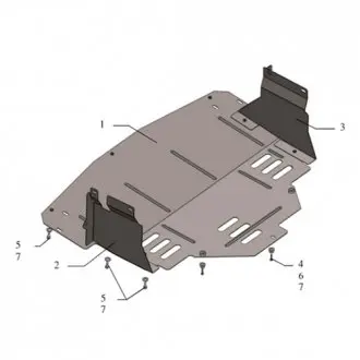 Захист двигуна на NISSAN: NV400. OPEL: Movano. RENAULN: Master Kolchuga 1051600