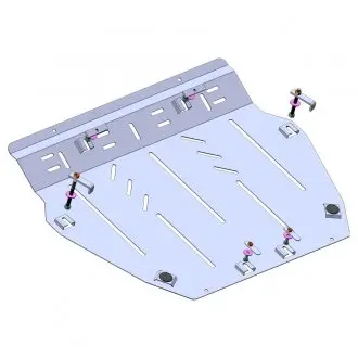 Защита двигателя на HONDA: Civic X седан, купе Kolchuga 1.1033.00