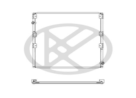 Радиатор кондиционера в сборе. KOYORAD CD010180M0A