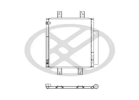 Радиатор кондиционера (с осушителем) KOYORAD CD010356M