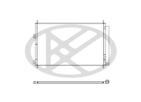 Радиатор кондиционера в сборе. KOYORAD CD010372M