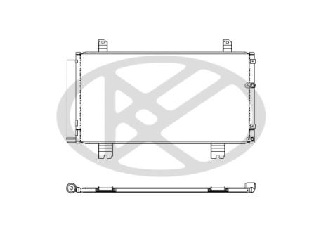 Радиатор кондиционера в сборе. KOYORAD CD010511M