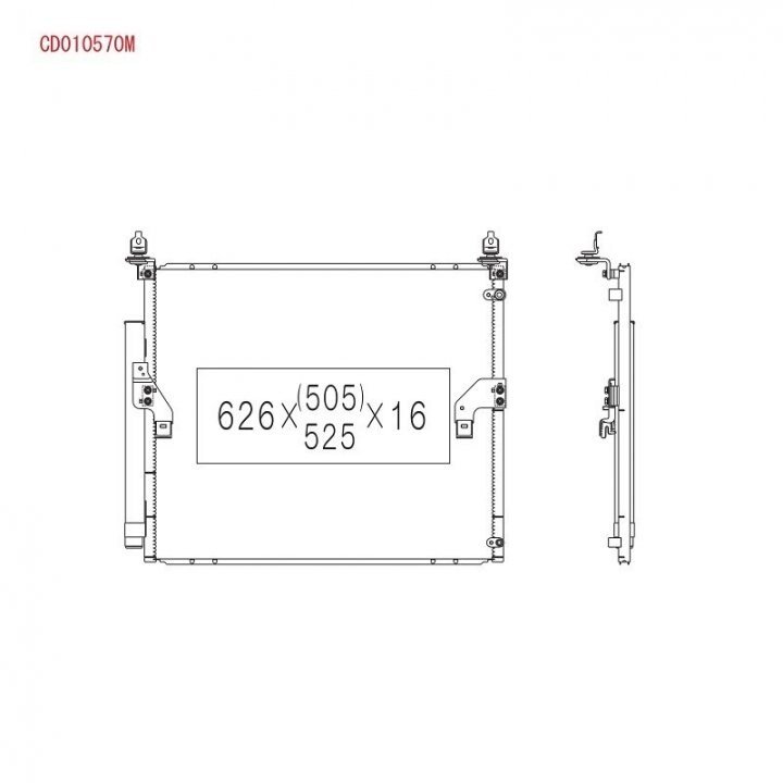 Радиатор кондиционера в сборе. KOYORAD CD010570M (фото 1)