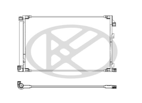 Радиатор кондиционера в сборе. KOYORAD CD011043