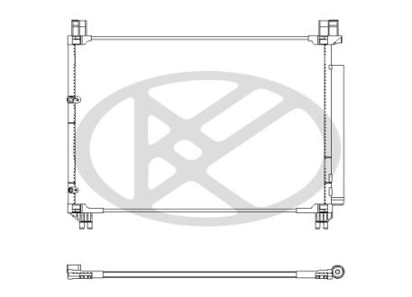 Радиатор кондиционера в сборе. KOYORAD CD011046