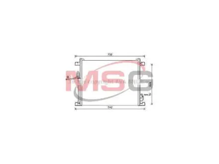 Радиатор кондиционера в сборе. KOYORAD CD020510