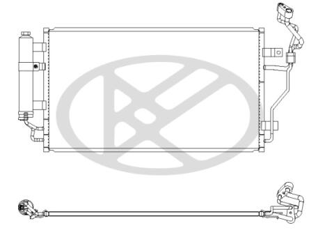 Радиатор кондиционера KOYORAD CD020860