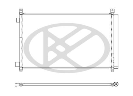 Радиатор кондиционера в сборе. KOYORAD CD020876