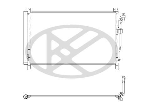 Радиатор кондиционера в сборе. KOYORAD CD020940
