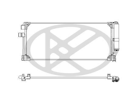 Радиатор кондиционера в сборе KOYORAD CD021298