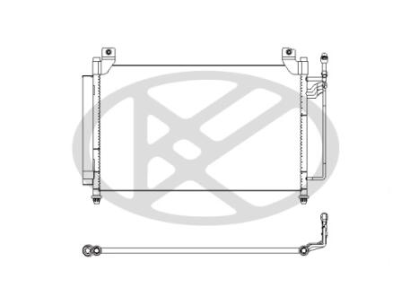 Радиатор кондиционера в сборе. KOYORAD CD060449