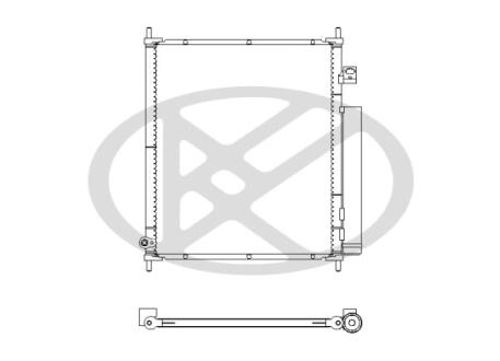 Радиатор кондиционера KOYORAD CD080260M0A