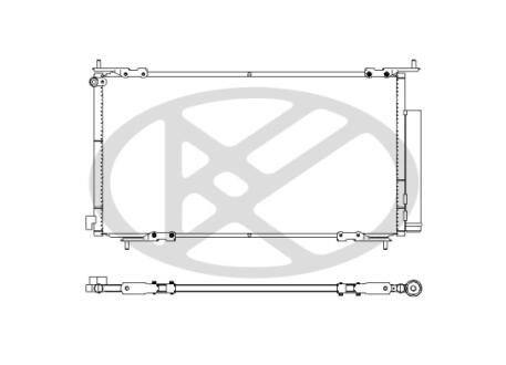 Радиатор кондиционера в сборе. KOYORAD CD080282M