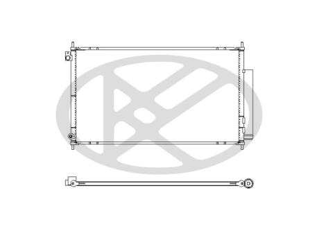 Радиатор кондиционера в сборе. KOYORAD CD080289M0A