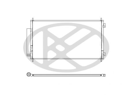 Радиатор кондиционера в сборе. KOYORAD CD080388M