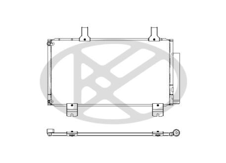 Радиатор кондиционера в сборе. KOYORAD CD080417M