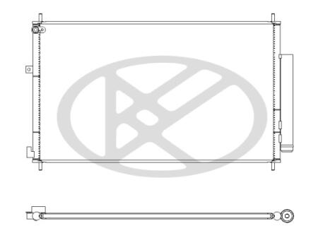 Радиатор кондиционера KOYORAD CD080929M
