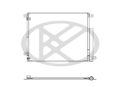 Радиатор кондиционера KOYORAD CD081208