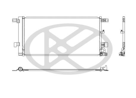 Радиатор кондиционера KOYORAD CD441198
