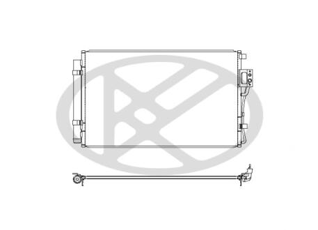 Радиатор кондиционера в сборе. KOYORAD CD810611