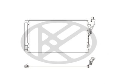 Радиатор кондиционера в сборе. KOYORAD CD810628